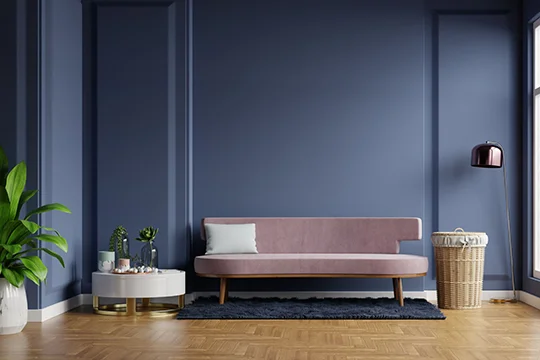 Wall paint satin